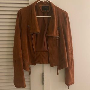 Fall jacket, burnt orange/brown, size M